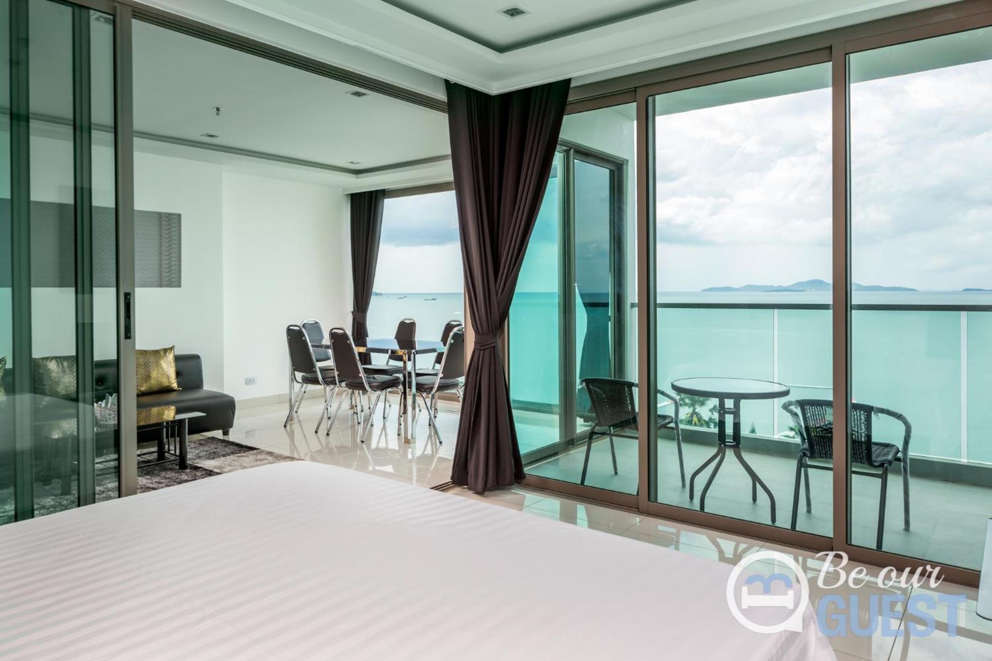 Stunning Sea View Condo On The Beach - Monthly Stay Паттайя Экстерьер фото